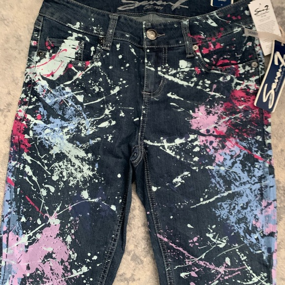 NWT Seven7 Jeans Seven Paint Splatter sz 4 - Picture 3 of 4